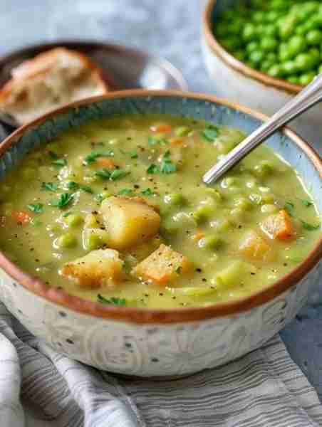 Creamy Vegan Pea Soup Recipe