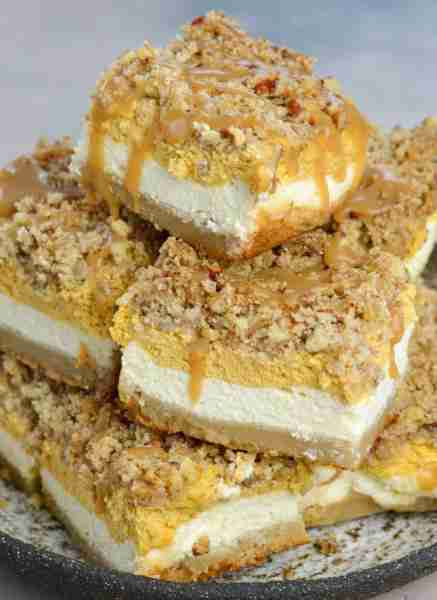 I can't decide which part is my favorite... The shortbread crust, the creamy vanilla cheesecake, the...