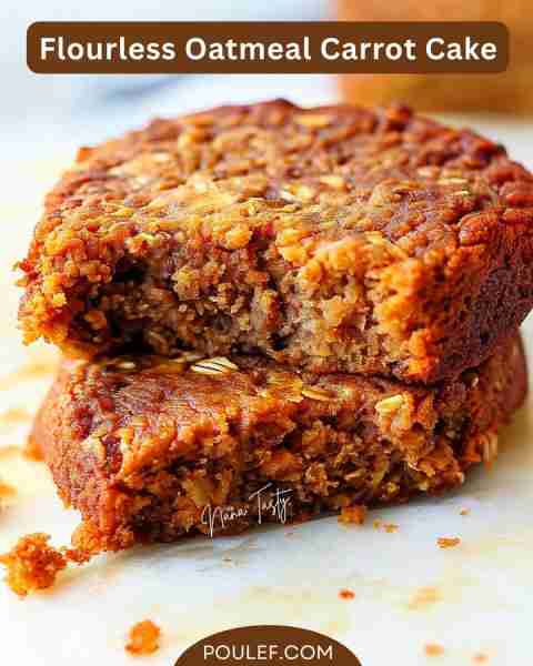 Easy Flourless Oatmeal Carrot Cake (No Refined Sugar!) Ingredients 2 eggs ½ cup honey (or maple syru...