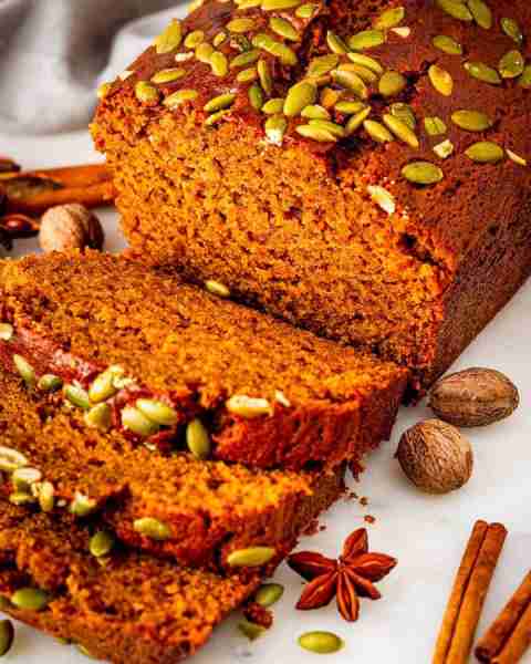 Starbucks pumpkin bread copycat. It's wonderfully moist, rich with pumpkin flavor, and perfectly spi...