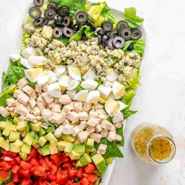 Loaded Cobb Salad + Whole Grain Mustard Dressing recipe as the new addition to your salad menu this...