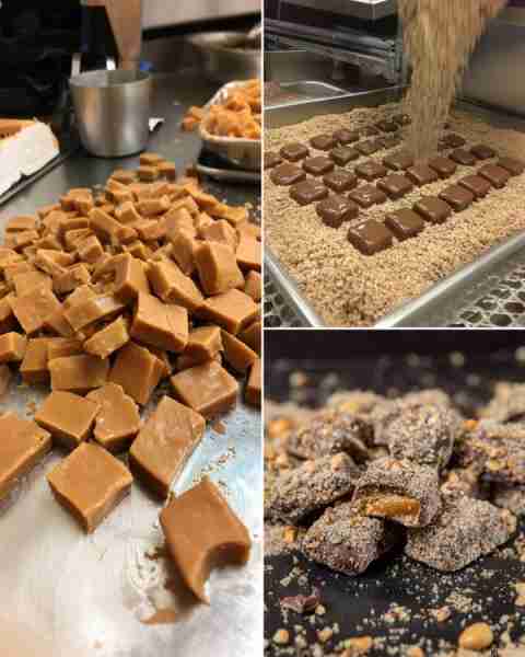 Homemade Keto Chocolate Toffee Bites (Sugar-Free & Crunchy) Ingredients 🧈 For the Keto Toffee Base...
