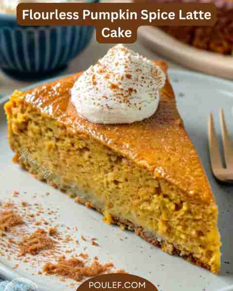 This flourless pumpkin spice latte cake is a cozy and spiced treat. This incredibly moist cake is in...