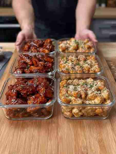 Keto Chicken Meal Prep Bowls Servings: 4–6 bowls Prep Time: 20 min Cook Time: 25 min Total Time: ~45...