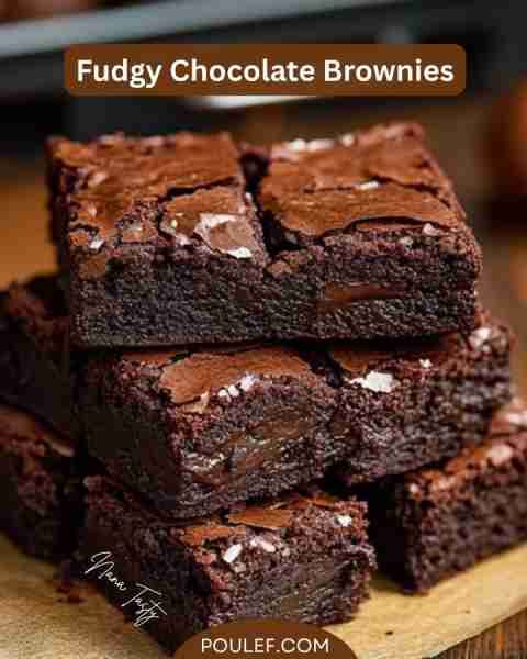 Fudgy Chocolate Brownies This is the perfect better-than-boxed brownie recipe. It is easy to prepare...