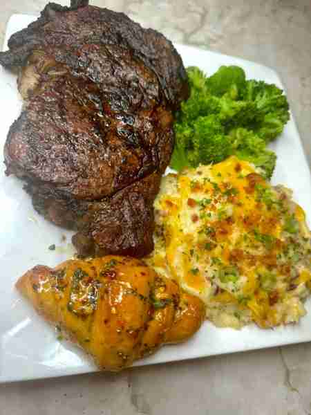 Last nights dinner 🤤🔥 smoked ribeye and loaded mash