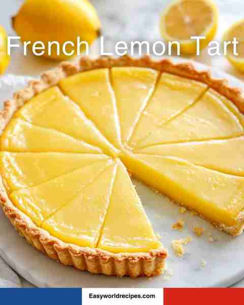 🍋 French Lemon Tart — find the recipe below ⬇️