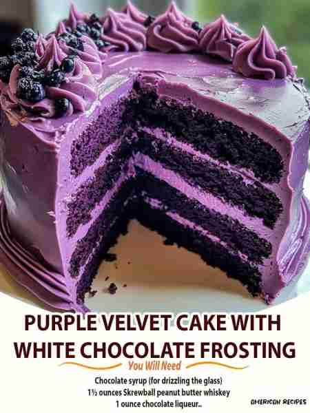 Purple Velvet Cake with White Chocolate Frosting Ingredients 2½ cups all-purpose flour. 1½ cups gran...