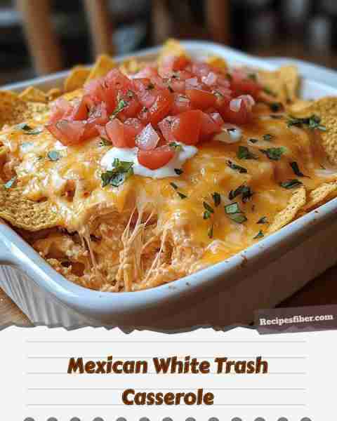 Mexican White Trash Casserole 🎉🍽️🥳 A delicious and easy casserole perfect for any gathering! 📋...
