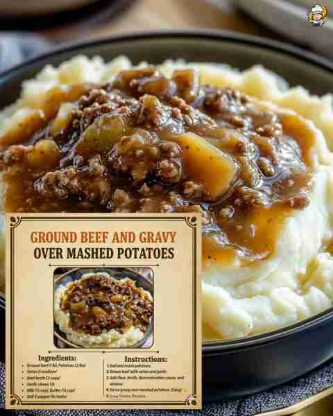 My mama could stretch a pound of beef 🍖 into the heartiest supper! Creamy mashed potatoes 🥔, rich...