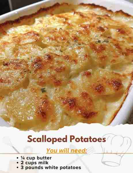 Scalloped Potatoes - OMG😱 DON'T LOSE THIS😋 Ingredients: - ¼ cup butter - 1 large onion, diced -...