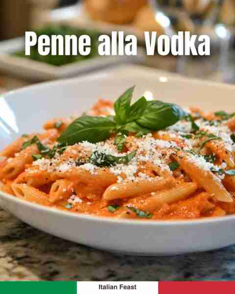 Penne alla Vodka 🍝🔥 Creamy tomato sauce with a splash of vodka – rich, silky & indulgent! 🍅 👉 St...