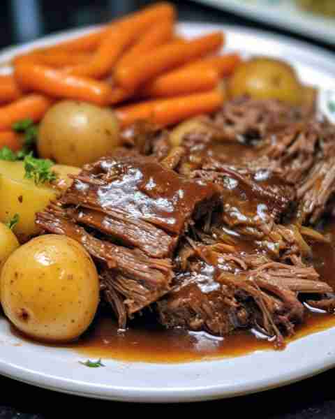 Classic Pot Roast Ingredients * 3 lb chuck roast, shoulder * table salt and black pepper Recipe in F...