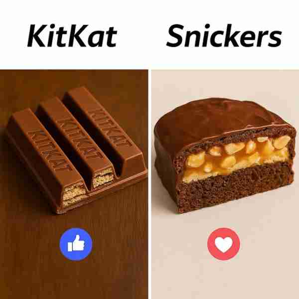 🍫🍪 KitKat KitKat is a crisp wafer chocolate bar coated in smooth milk chocolate, known for its sig...