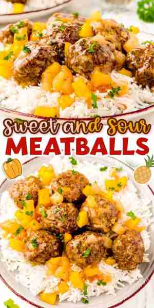 😄🍍 Sweet and Sour Meatballs 🌟RECIPE IN COMMENTS🌟