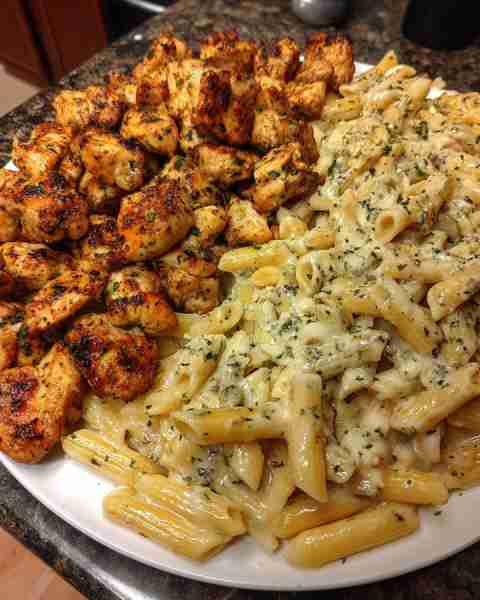 Cajun Chicken Penne in Creamy Mozzarella Garlic Butter Sauce Ingredients: 1½ lbs boneless, skinless...