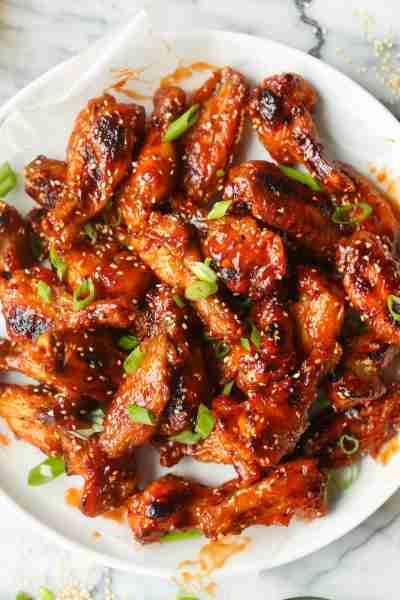 Sticky Asian Chicken Wings - Crispy, sticky, sweet, savory with the most perfect caramelized glaze....