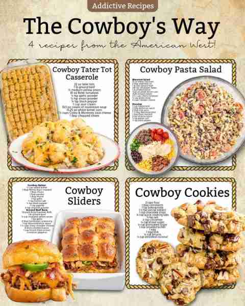 🤠 4 Tasty Cowboy Recipes Straight from the American West! 🔥 Ingredients 1. Tater Tot Casserole 32...