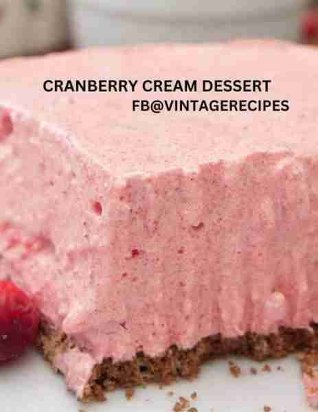 #fallvibes CRANBERRY CREAM DESSERT #easyrecipes 1 8–ounce package cream cheese, softened 1 14.5–ounc...