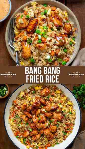SHOWSTOPPING! (but easy) This fried rice goes bang, bang… then boom! 💥 Flavor explosion incoming!