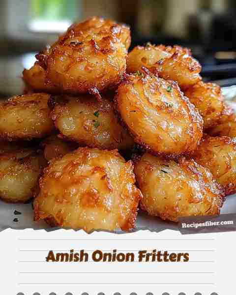 Amish Onion Fritters 🥘 Deliciously crispy and savory onion fritters! 📋 Ingredients - 2 cups fine...