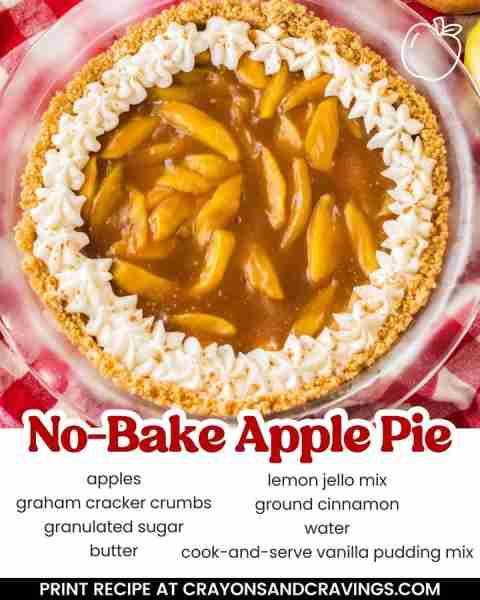 NO BAKE APPLE PIE 🥧🥧🥧 Recipe --> https://crayonsandcravings.com/no-bake-apple-pie/ An an irresist...