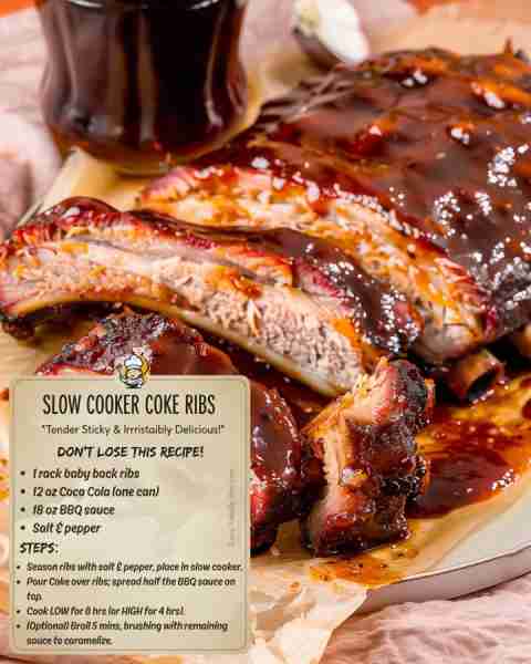 🥤 My daddy used to pour a little Coca-Cola in with the ribs and call it his “secret sauce.” Sweet,...