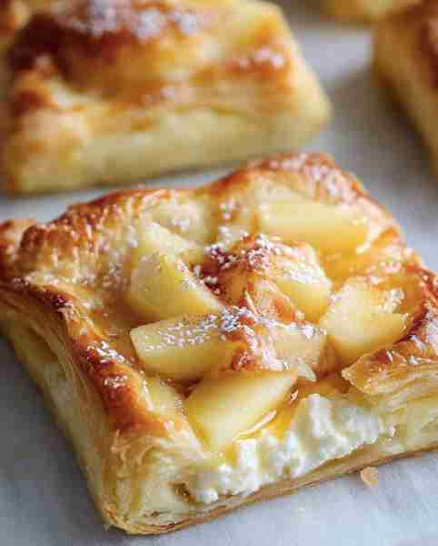 Danish Apple Cottage Cheese Pastries – A High Protein Breakfast Treat Ingredients For the Pastries 1...